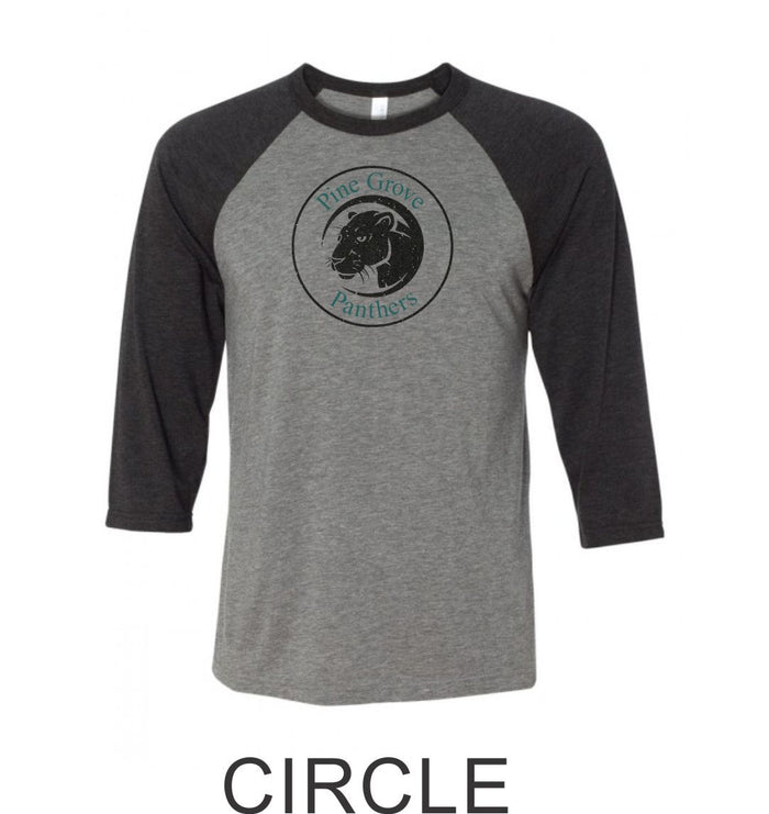PGE Grover Design Raglan T-Shirt- 4 Designs- Matte or Glitter