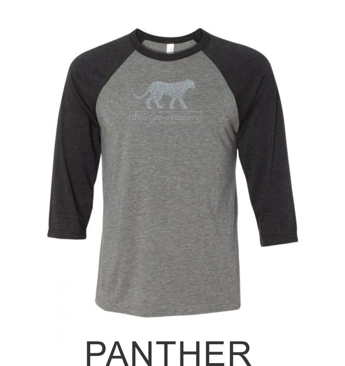 PGE Grover Design Raglan T-Shirt- 4 Designs- Matte or Glitter