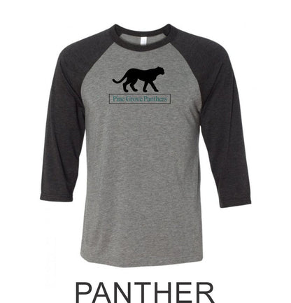 PGE Grover Design Raglan T-Shirt- 4 Designs- Matte or Glitter