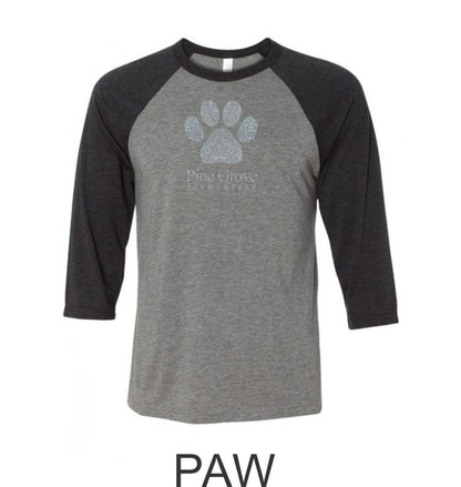 PGE Grover Design Raglan T-Shirt- 4 Designs- Matte or Glitter