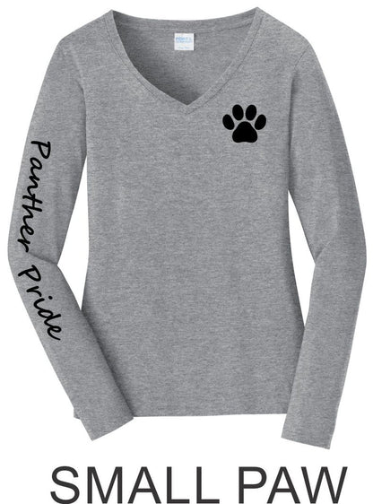 PGE Paw Long Sleeve Ladies Tee- Matte or Glitter