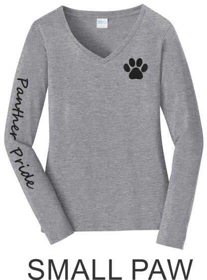 PGE Paw Long Sleeve Ladies Tee- Matte or Glitter