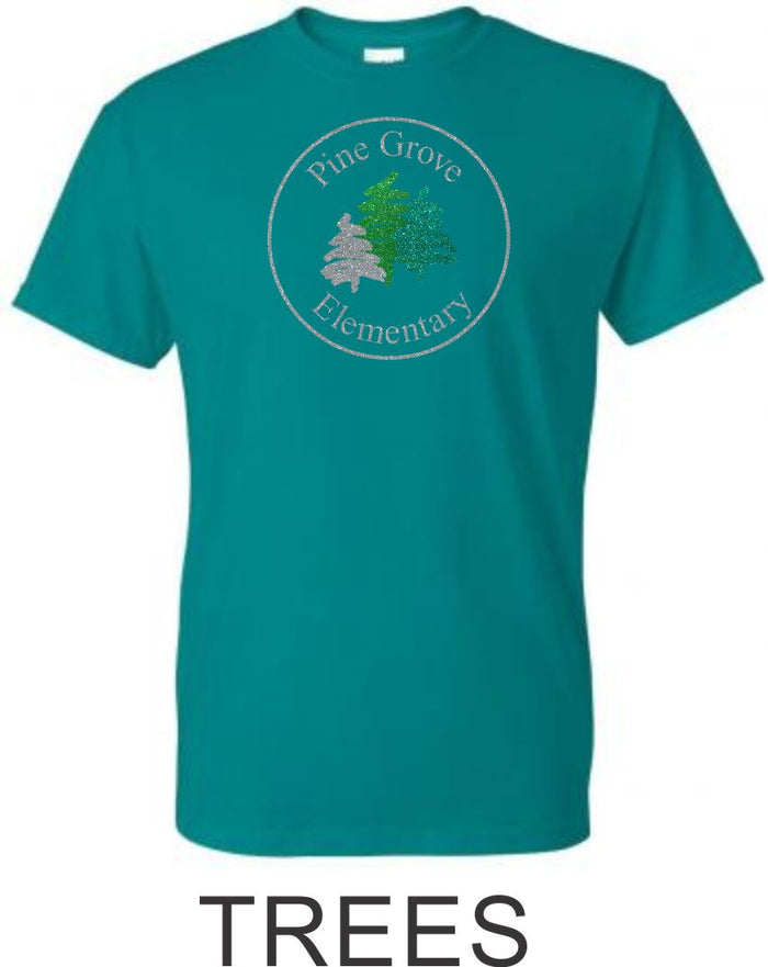 PGE Teal Basic Tee- 4 Designs- Matte or Glitter