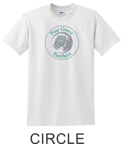 PGE White Basic Tee- 4 Designs- Matte or Glitter