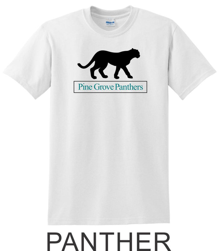 PGE White Basic Tee- 4 Designs- Matte or Glitter