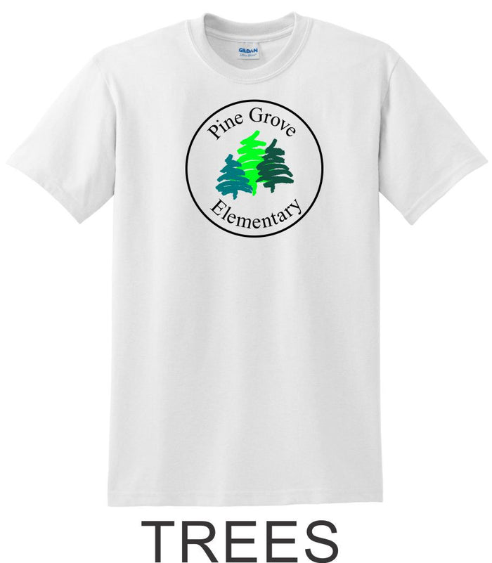 PGE White Basic Tee- 4 Designs- Matte or Glitter