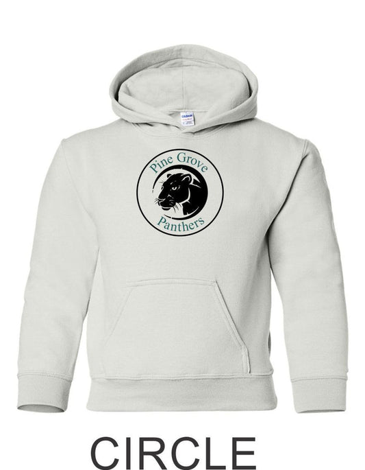 PGE White Hooded Sweatshirt- 4 Designs- Matte and Glitter