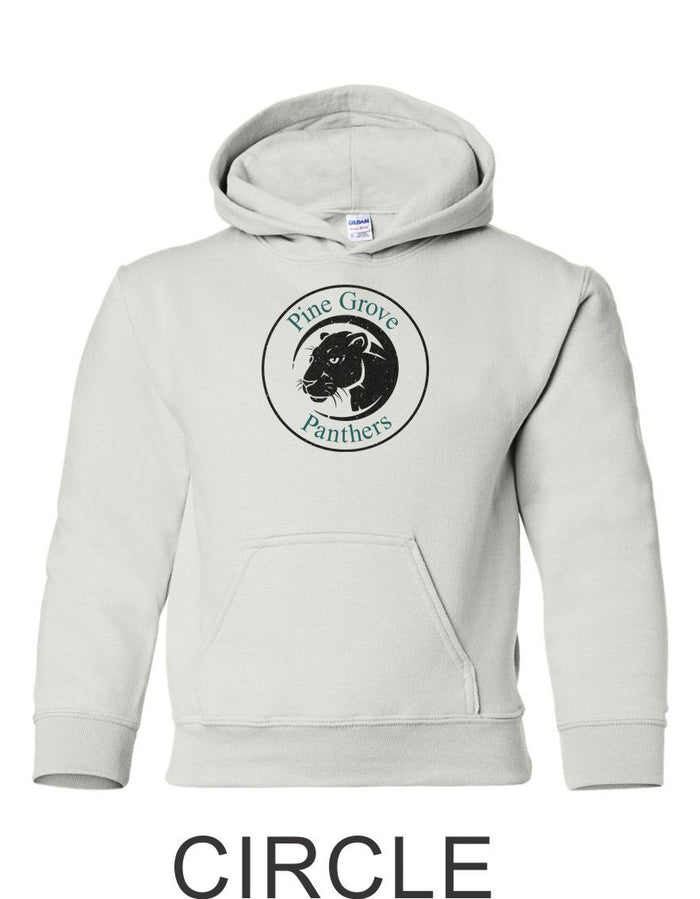 PGE White Hooded Sweatshirt- 4 Designs- Matte and Glitter