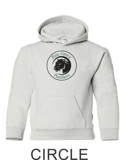 PGE White Hooded Sweatshirt- 4 Designs- Matte and Glitter