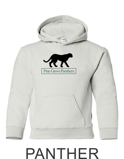 PGE White Hooded Sweatshirt- 4 Designs- Matte and Glitter
