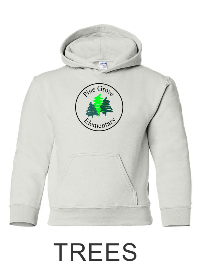 PGE White Hooded Sweatshirt- 4 Designs- Matte and Glitter