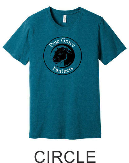 Pine Grove Heather Teal Tee- 4 designs