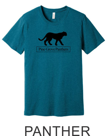 Pine Grove Heather Teal Tee- 4 designs