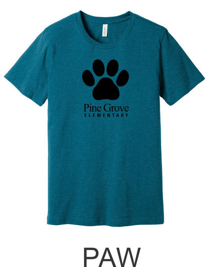 Pine Grove Heather Teal Tee- 4 designs