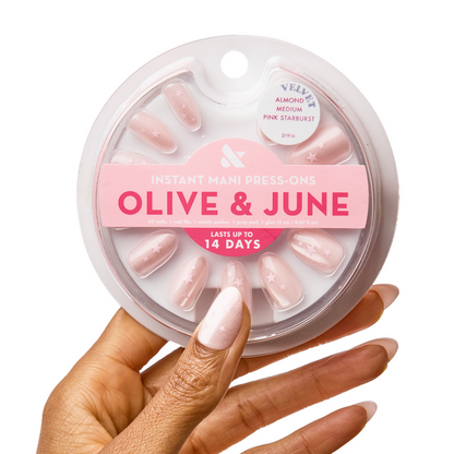 Pink Starburst - Press-On | Medium | Almond