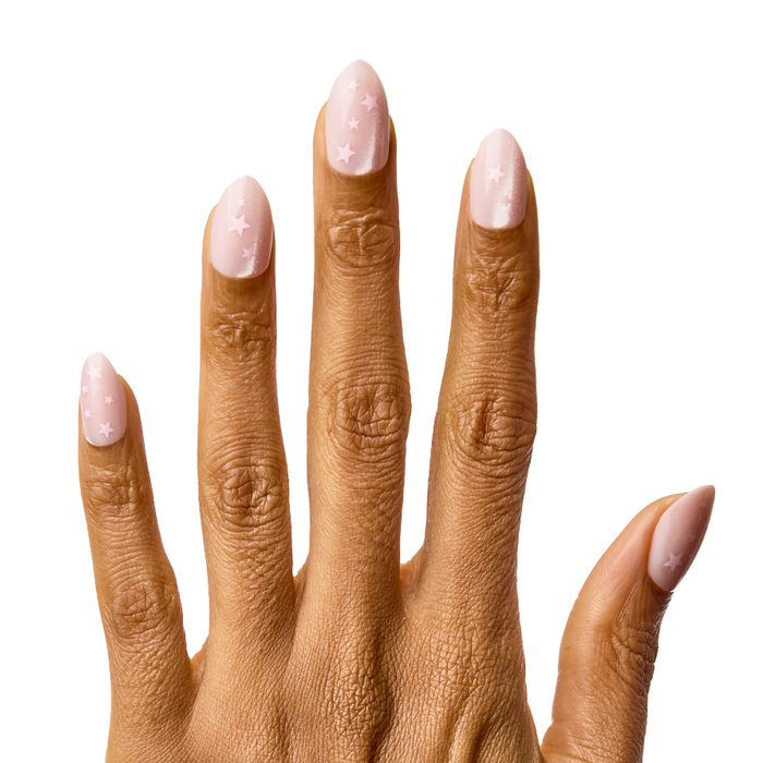 Pink Starburst - Press-On | Medium | Almond