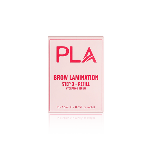 PLA's Brow Lamination Line: Brow Lamination Step 3 Refill Pack, (front view of the box)