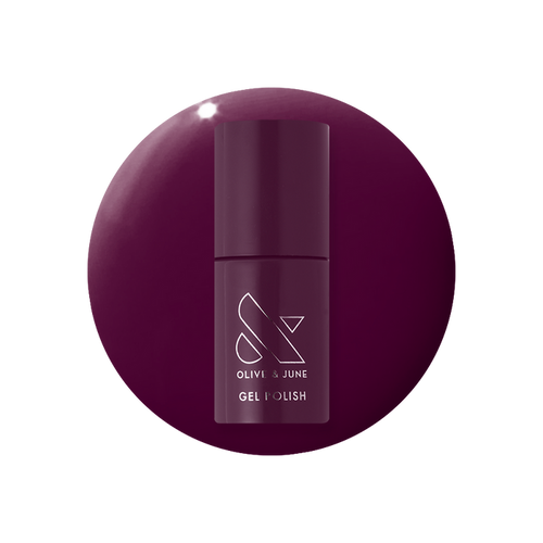 Plaza - Gel bottle in rich deep mulberry purple for a luxurious, long-lasting gel polish mani by Olive and June