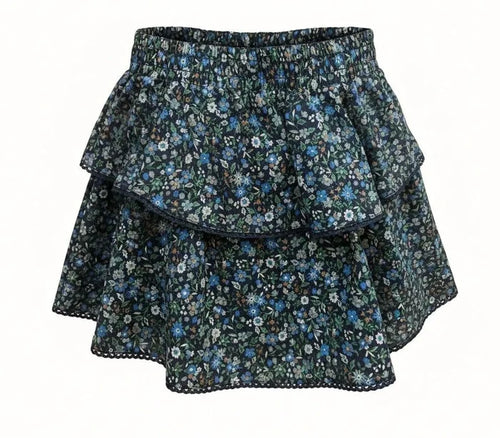 Pleat Parker Skort-Twilight Floral