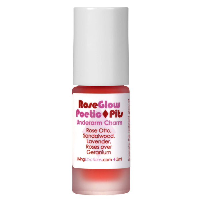 Bottle of Living Libations Poetic Pits Rose Glow 5ml