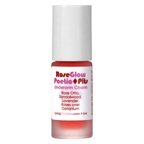 Bottle of Living Libations Poetic Pits Rose Glow 5ml