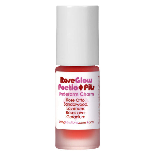 Bottle of Living Libations Poetic Pits Rose Glow 5ml