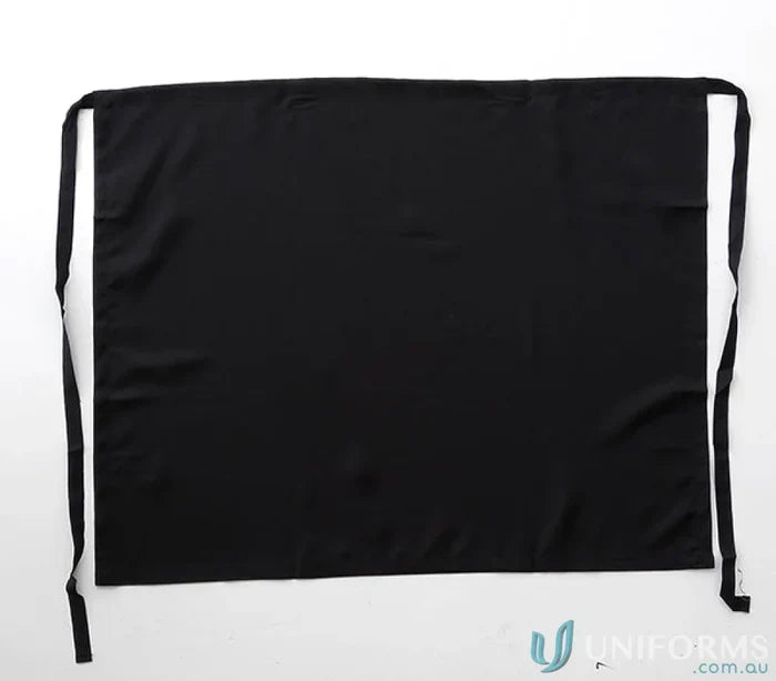 Bocini WA0604 Polyester Drill Half Apron With Pocket in Black