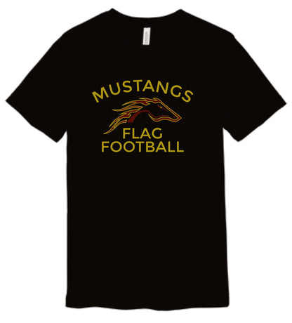 Pondo Flag Football LOGO DESIGN Bella Canvas Tee- Matte or Glitter