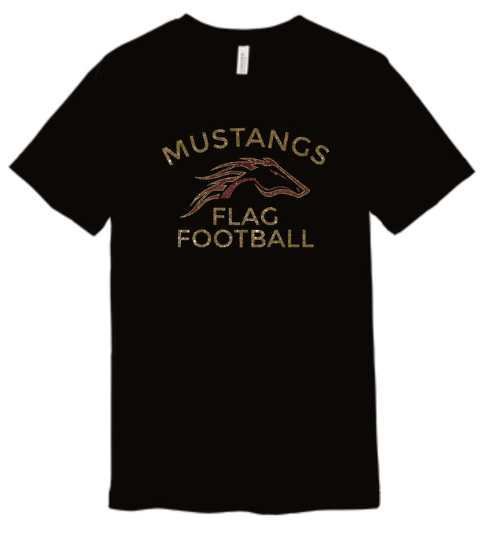 Pondo Flag Football LOGO DESIGN Bella Canvas Tee- Matte or Glitter