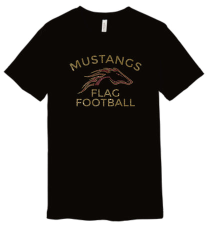 Pondo Flag Football LOGO DESIGN Bella Canvas Tee- Matte or Glitter