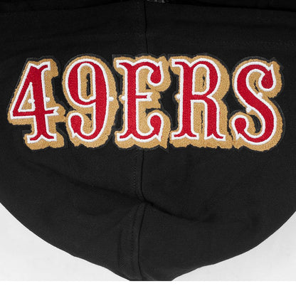 Black and red Pro Standard 49ers City Ransom hoodie with bold team logo and stylish design details