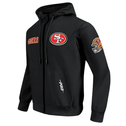 Pro Standard 49ers Classic Full Zip Wind Hoodie - Black (FS45410640-BLK)