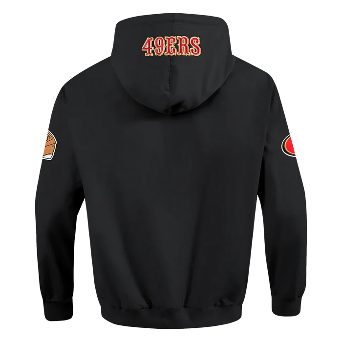 Pro Standard 49ers Classic Full Zip Wind Hoodie - Black (FS45410640-BLK)