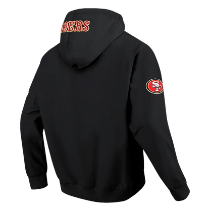 Pro Standard 49ers Classic Full Zip Wind Hoodie - Black (FS45410640-BLK)