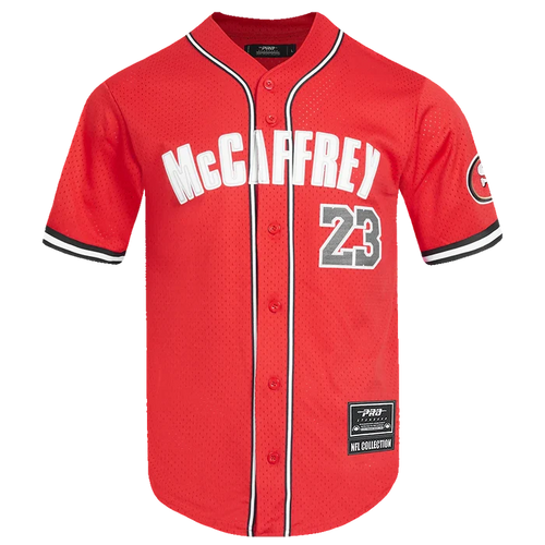 Pro Standard San Francisco 49ers Christian McCaffrey #23 Button Up Jersey - Red/Black (FS41410226-RBK)