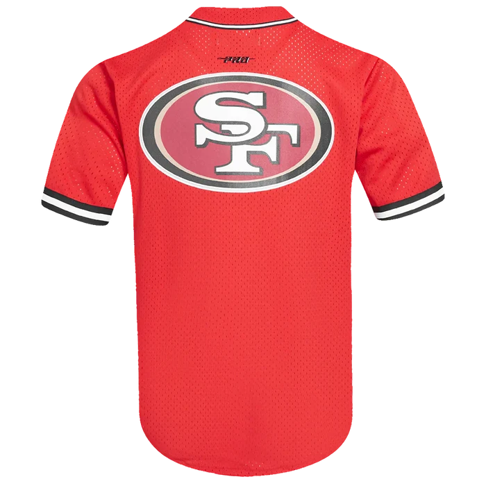 Pro Standard San Francisco 49ers Christian McCaffrey #23 Button Up Jersey - Red/Black (FS41410226-RBK)