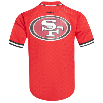 Pro Standard San Francisco 49ers Christian McCaffrey #23 Button Up Jersey - Red/Black (FS41410226-RBK)