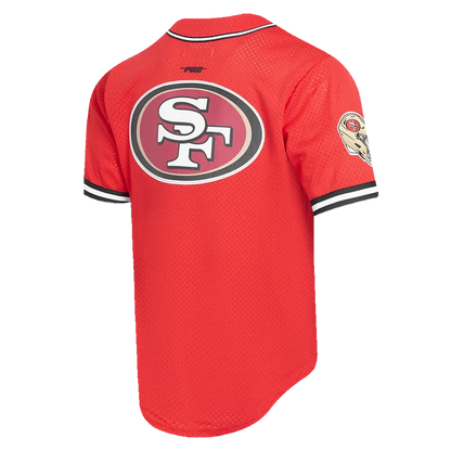 Pro Standard San Francisco 49ers Christian McCaffrey #23 Button Up Jersey - Red/Black (FS41410226-RBK)