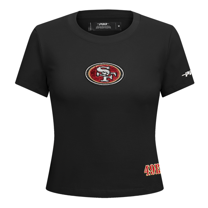 Pro Standard San Francisco 49ers Game Day Classics Women's Baby Doll Tee - Black (FS4A410538-BLK)