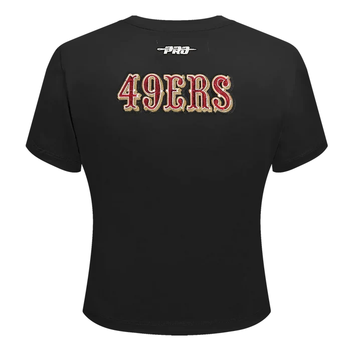 Pro Standard San Francisco 49ers Game Day Classics Women's Baby Doll Tee - Black (FS4A410538-BLK)