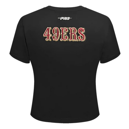 Pro Standard San Francisco 49ers Game Day Classics Women's Baby Doll Tee - Black (FS4A410538-BLK)