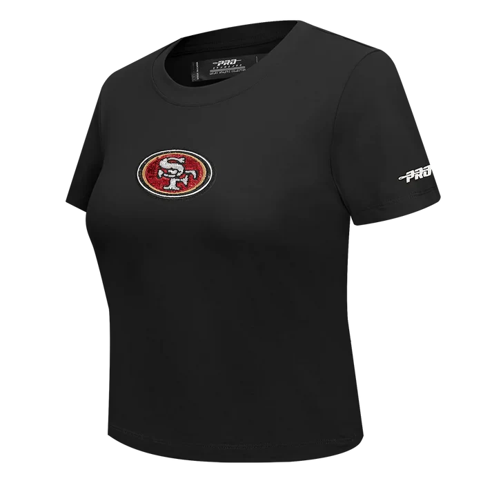 Pro Standard San Francisco 49ers Game Day Classics Women's Baby Doll Tee - Black (FS4A410538-BLK)
