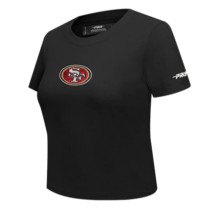 Pro Standard San Francisco 49ers Game Day Classics Women's Baby Doll Tee - Black (FS4A410538-BLK)