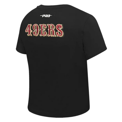Pro Standard San Francisco 49ers Game Day Classics Women's Baby Doll Tee - Black (FS4A410538-BLK)