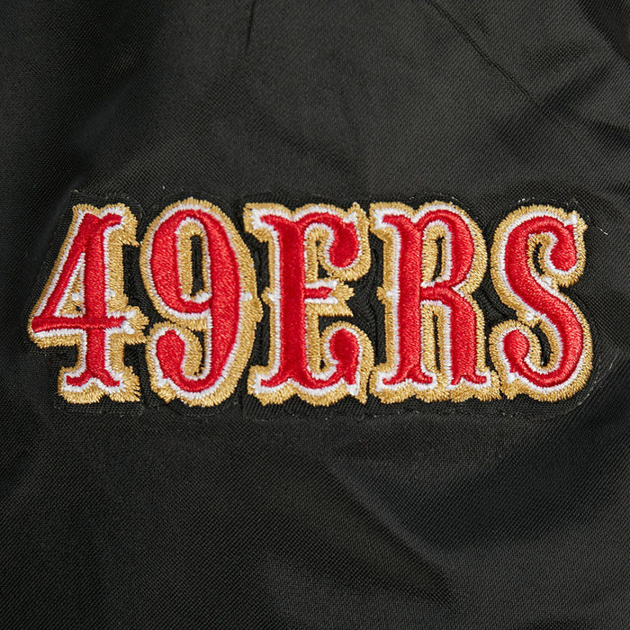 Pro Standard San Francisco 49ers Game Day Classics Women's Satin Jacket - Black (FS4U410544-BLK)