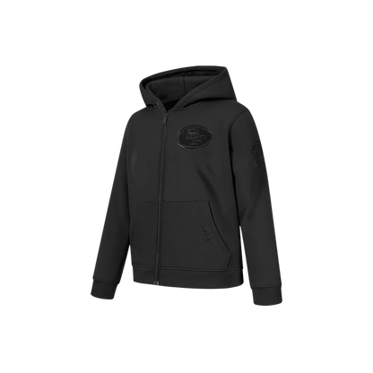 Pro Standard San Francisco 49ers Little Boy's Full Zip Hoodie - Triple Black (FS4L5410760-BLK)