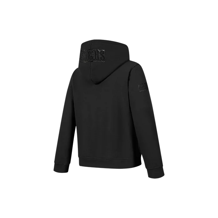 Pro Standard San Francisco 49ers Little Boy's Full Zip Hoodie - Triple Black (FS4L5410760-BLK)