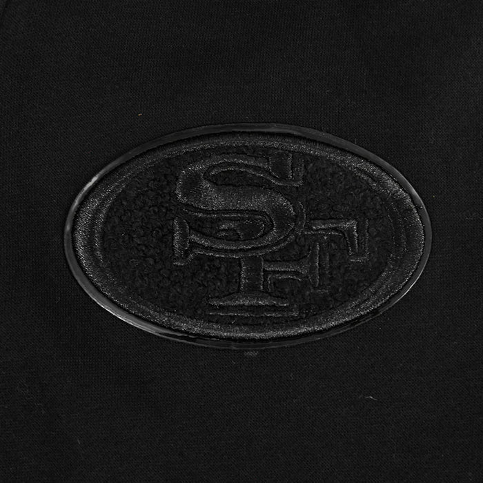 Pro Standard San Francisco 49ers Little Boy's Full Zip Hoodie - Triple Black (FS4L5410760-BLK)