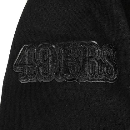 Pro Standard San Francisco 49ers Little Boy's Full Zip Hoodie - Triple Black (FS4L5410760-BLK)