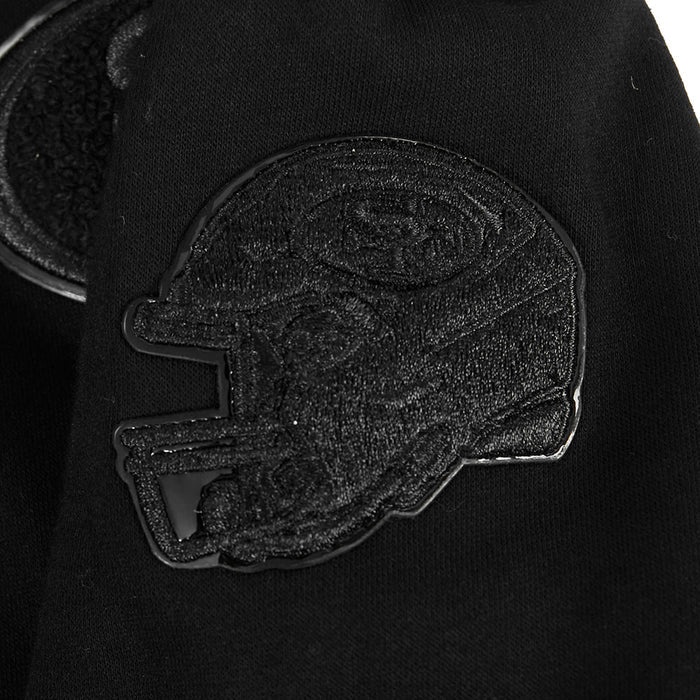 Pro Standard San Francisco 49ers Little Boy's Full Zip Hoodie - Triple Black (FS4L5410760-BLK)